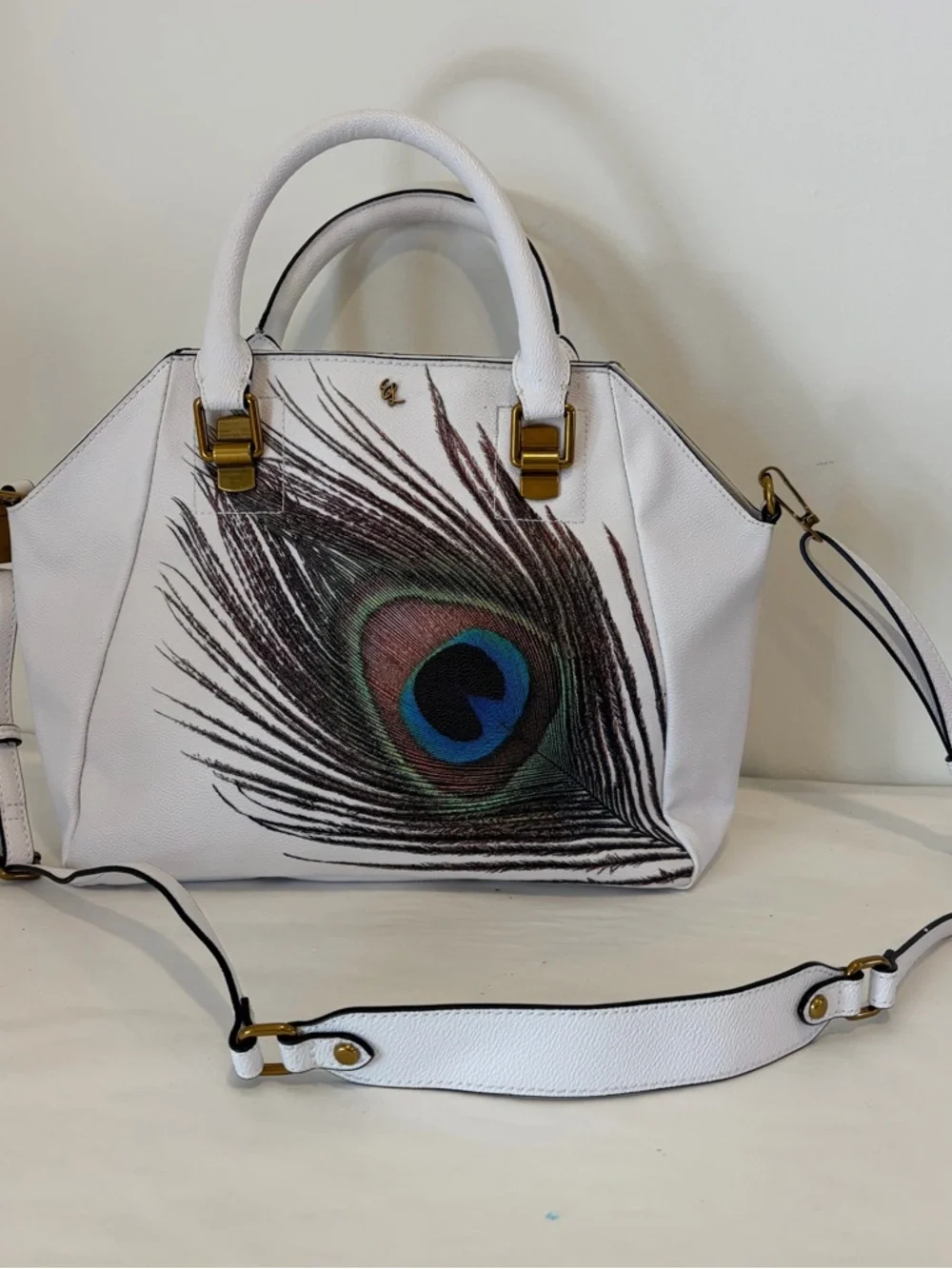 Elliot Lucca  Vegan Leather Peacock Satchel